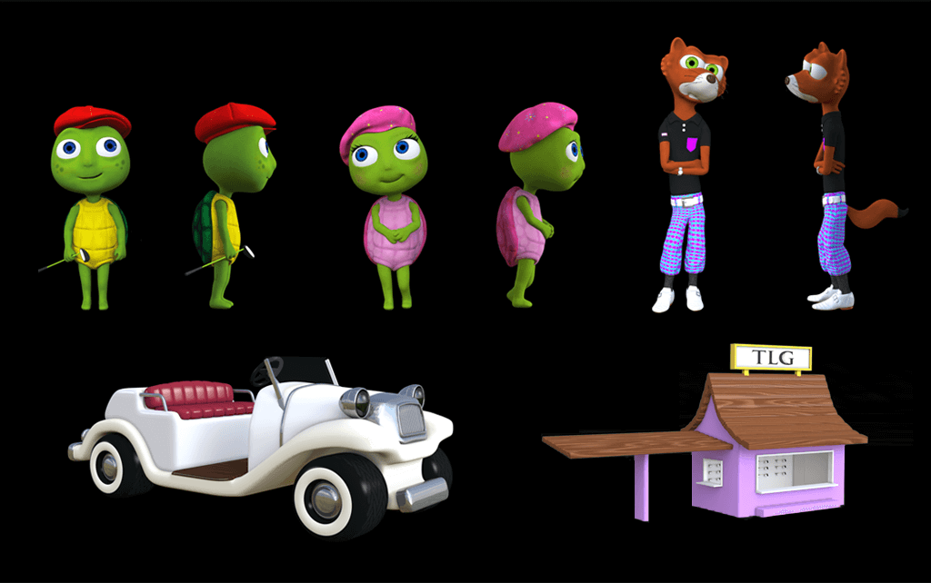 Vector design and poster promo for Turtle Links - an animated short